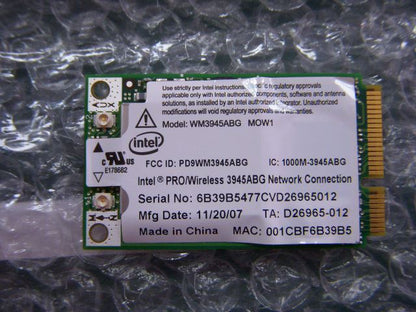 Lenovo 3945 MPCIE WLAN/SKU0 872612 WiFi WLAN PCIe PCI Intel Board 20001671