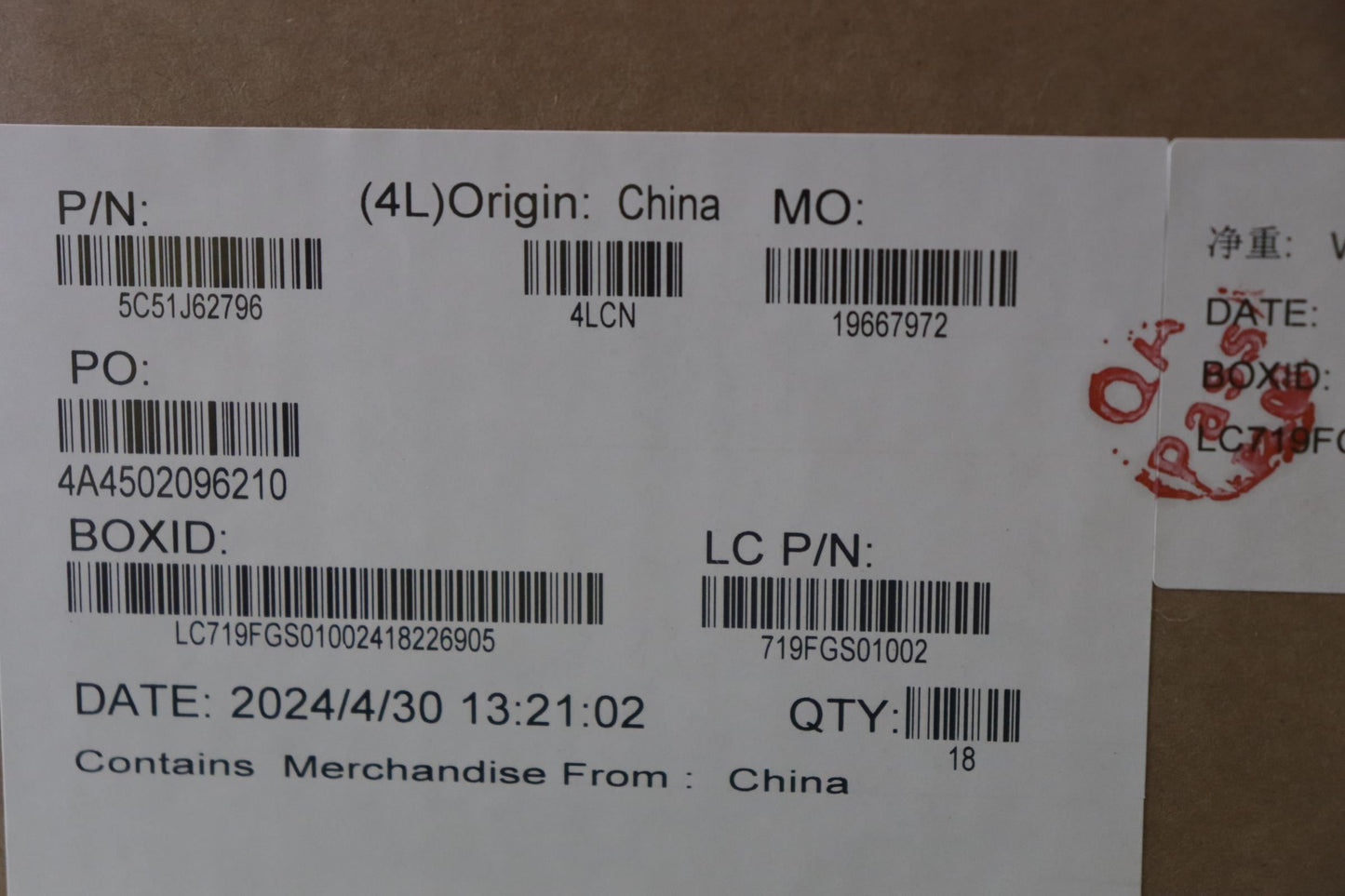 Lenovo CARDPOP PCBA IO/B NSF942 LE622 W/O Fingerprint FPR I/O Board 5C51J62796