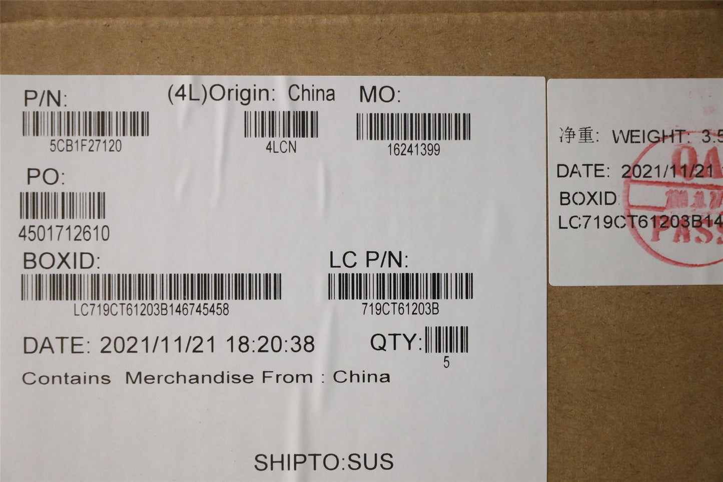 Lenovo IdeaPad 1 15IJL7 Palmrest Cover Touchpad Keyboard US 5CB1F27120