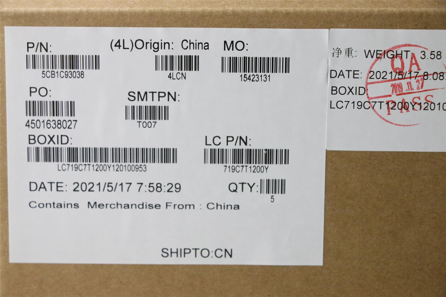 Lenovo Legion 5-15ACH6 Palmrest Touchpad Cover Keyboard Blue 5CB1C93038