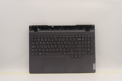 Lenovo 5 15ARH7H Palmrest Cover Touchpad Keyboard Greek Slate Grey 5CB1H68466