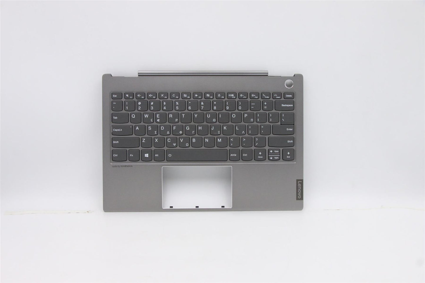 Lenovo ThinkBook 13s-IML Palmrest Cover Keyboard Greek Grey Backlit 5CB0W44281