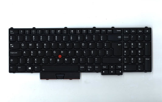 Lenovo ThinkPad P51 P71 Keyboard Dutch Black Backlit 01HW219