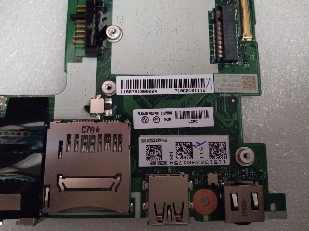Lenovo ThinkPad X270 Motherboard Mainboard 01LW760