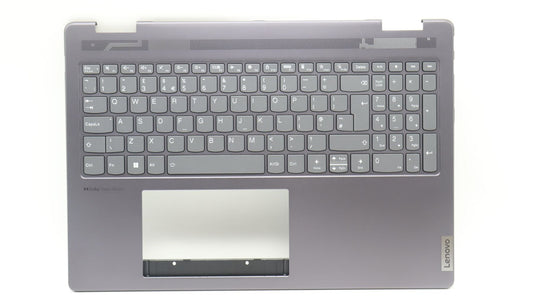 Lenovo Yoga 7 16IRL8 Palmrest Cover Keyboard UK Europe Grey 5CB1L31888