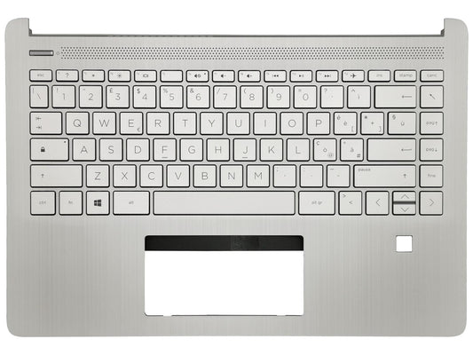 HP 14S-DQ 14S-FQ Palmrest Cover Keyboard Italian Silver L61506-061