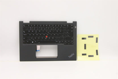 Lenovo Yoga X13 3 X13 2 Keyboard Palmrest Top Cover Czech Black 5M11C18600