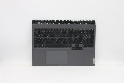 Lenovo Legion 5 Pro-16ACH6H Keyboard Palmrest Top Cover Grey Backlit 5CB1C14883