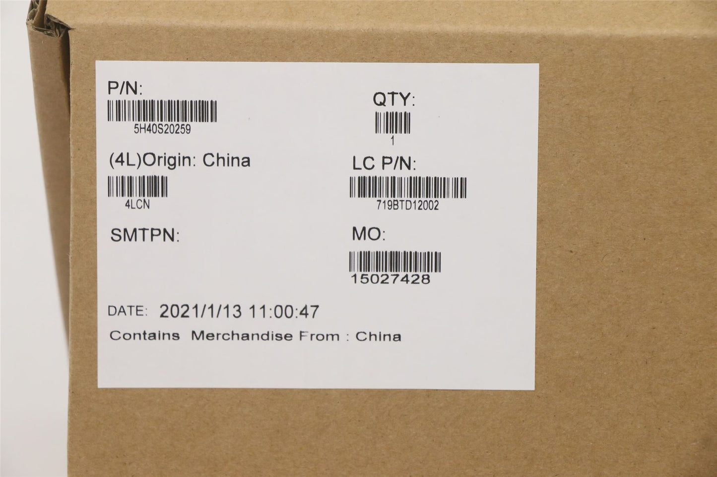 Lenovo 5H40S20257 HEATSINK Heatsink L 82C5 AVC DIS G3