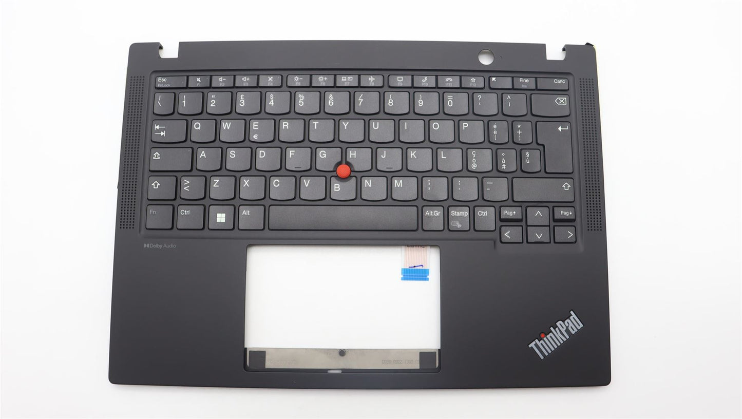Lenovo ThinkPad X13 Gen 4 Keyboard Palmrest Top Cover Italian Black 5M11L85739