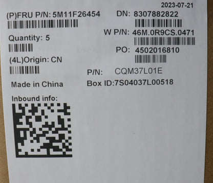 Lenovo MECH_ASM FRU KB FRA PTCcov,BK CHYWW 5M11F26454