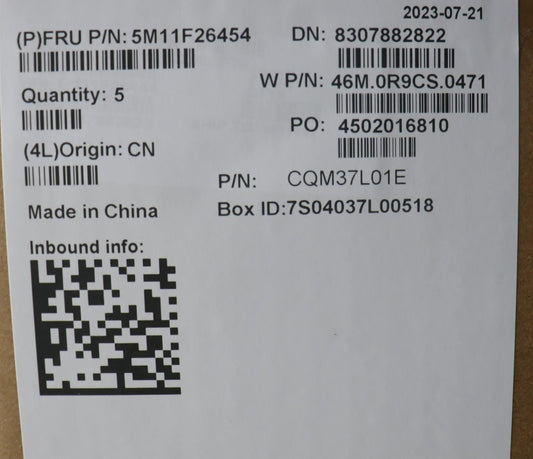 Lenovo MECH_ASM FRU KB FRA PTCcov,BK CHYWW 5M11F26454