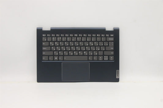 Lenovo Yoga 14s ITL Keyboard Palmrest Top Cover Russian Blue Backlit 5CB1C92788