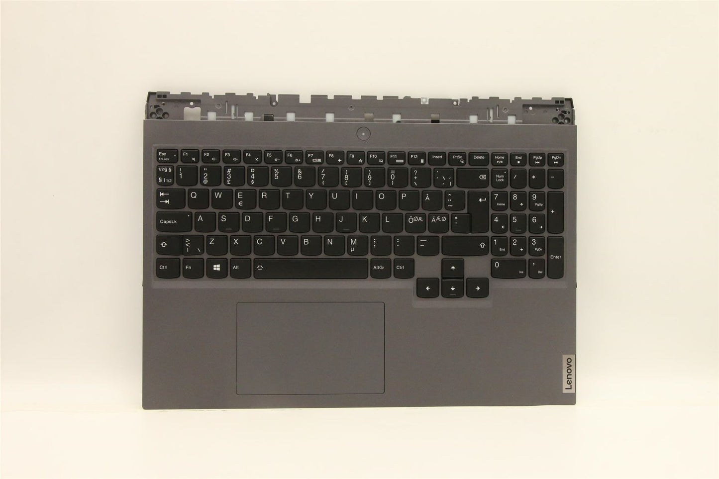 Lenovo 5 16ITH6 Palmrest Cover Touchpad Keyboard Nordic Storm Grey 5CB1D10491