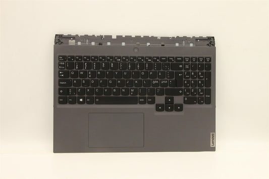 Lenovo 5 16ITH6 Palmrest Cover Touchpad Keyboard Nordic Storm Grey 5CB1D10491