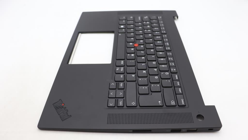 Lenovo ThinkPad P1 Gen 6 Keyboard Palmrest Top Cover Icelandic Black 5M11L89009