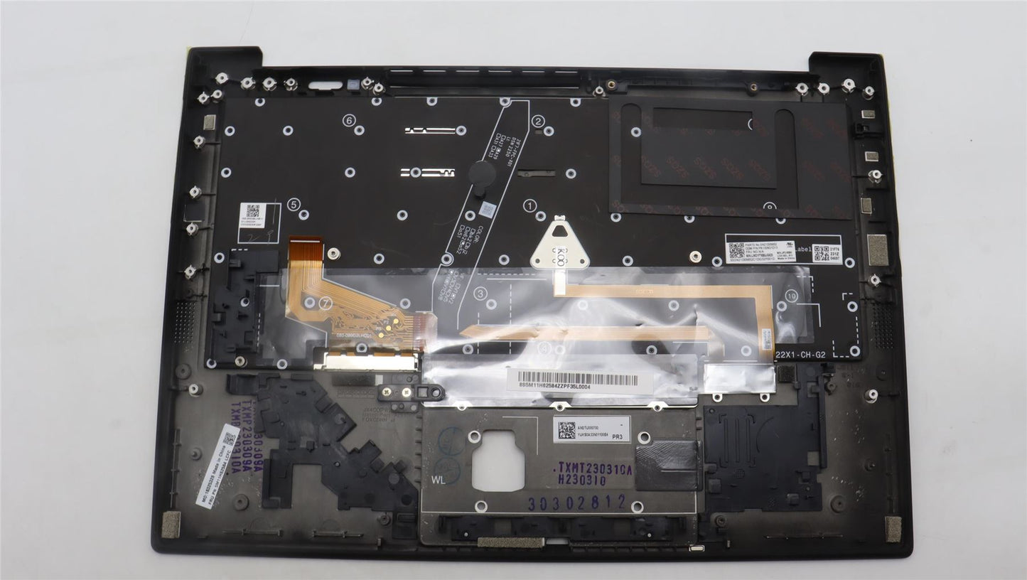 Lenovo ThinkPad X1 11th Gen Keyboard Palmrest Top Cover Belgian Black 5M11H62584