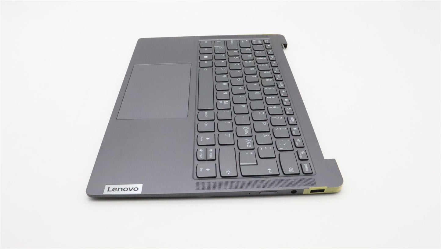 Lenovo Yoga 6 14IAP8 Palmrest Touchpad Cover Keyboard Nordic Grey 5CB1K02703