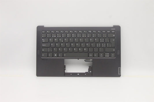 Lenovo S940 14IIL Keyboard Palmrest Top Cover Switzerland Iron Grey 5CB0W43496