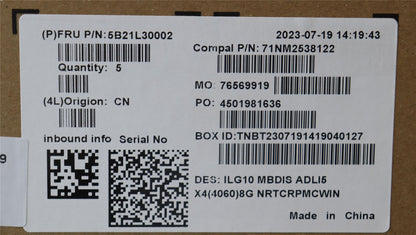Lenovo LOQ 15IRH8 Motherboard Mainboard DIS INTELI512450H 5B21L30002