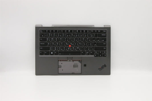 Lenovo Yoga X1 4. Tastatur-Handballenauflage, obere Abdeckung, chinesisches Grau, Hintergrundbeleuchtung 5M10V24940