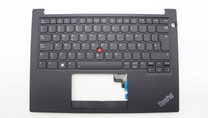 Lenovo ThinkPad E14 Gen 5 Keyboard Palmrest Top Cover Spanish Black 5M11L92529