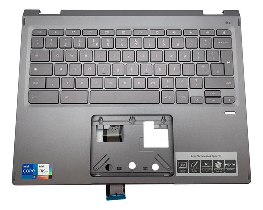 Acer Chromebook Spin CP713-3W Palmrest Cover Keyboard UK Black 6B.A6XN7.021