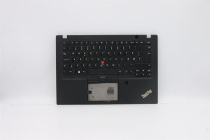 Lenovo ThinkPad T495s Keyboard Palmrest Top Cover Danish Black 5M11A08397