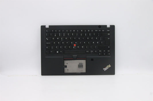 Lenovo ThinkPad T495s Keyboard Palmrest Top Cover Danish Black 5M11A08397