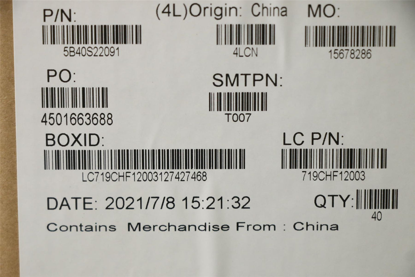 Lenovo Bracket L 20YM SSD 5B40S22091