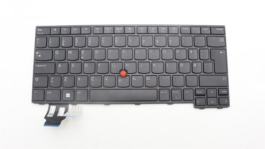 Lenovo ThinkPad P14s 4 P14s 3 L14 4 T14 4 Tastatur Norwegisch Schwarz 5N21D68288