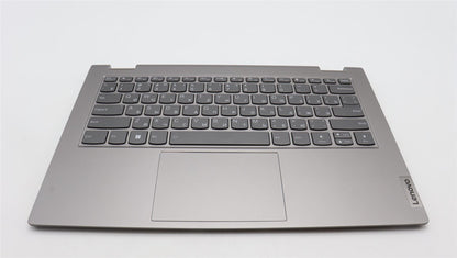 Lenovo Yoga 14s G3 IRU Palmrest Cover Touchpad Keyboard Russian White 5CB1L43730