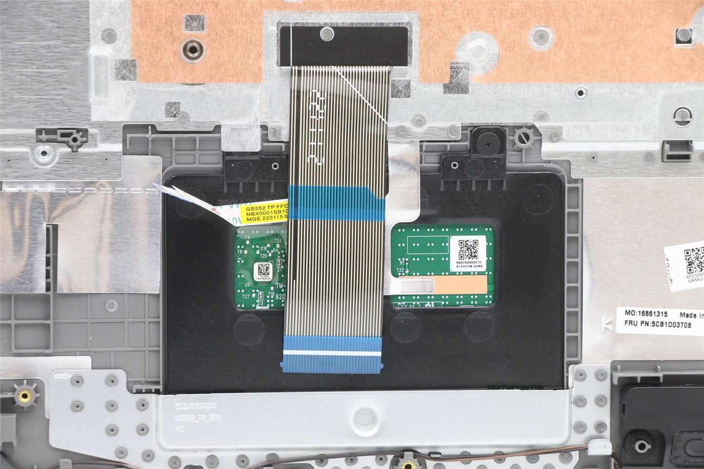 Lenovo IdeaPad 3-15ARE05 3-15IIL05 Keyboard Palmrest Top Cover Nordic 5CB1D03708