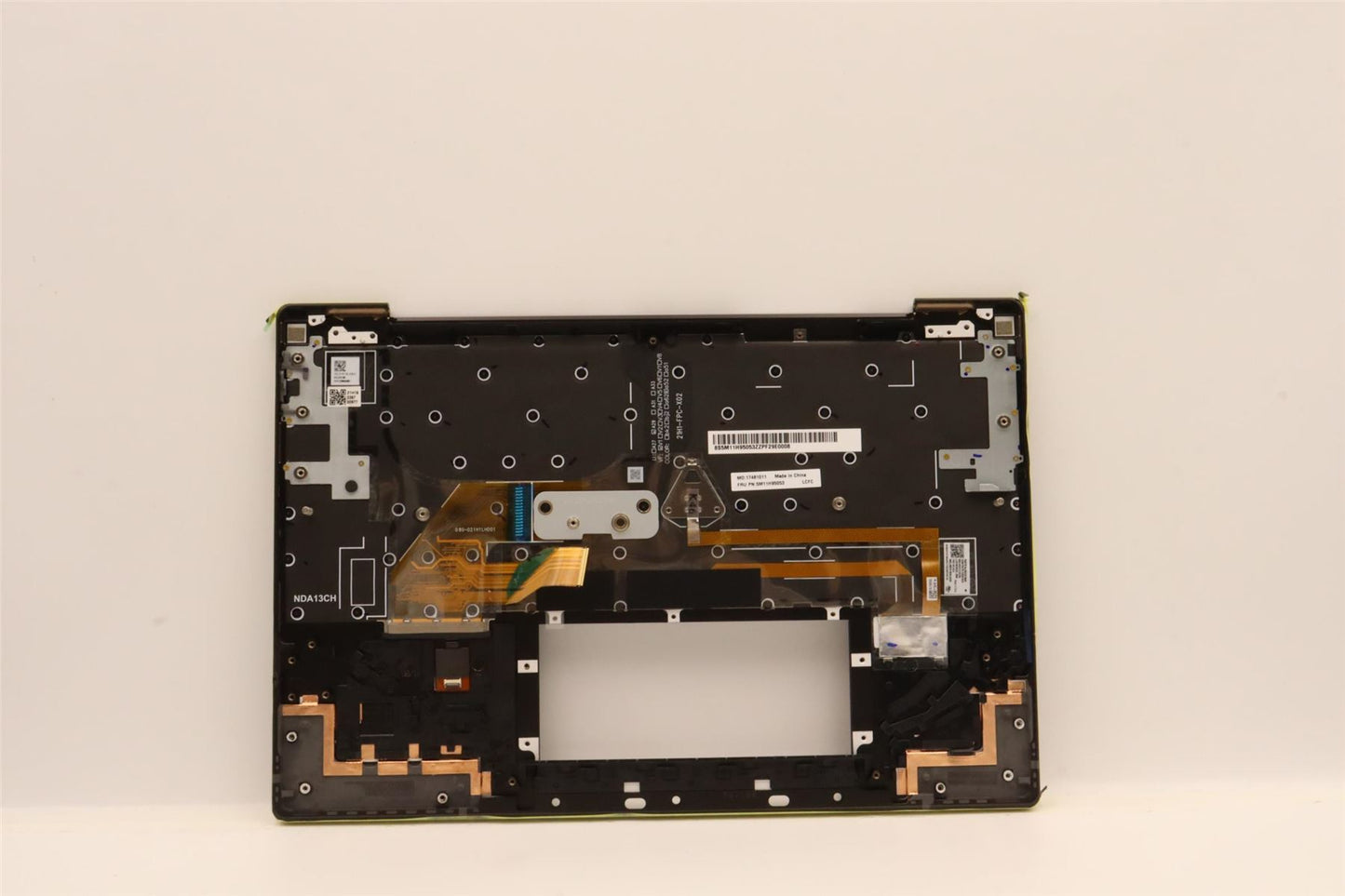 Lenovo ThinkPad Z13 Gen 1 Keyboard Palmrest Top Cover Nordic Black 5M11H95053