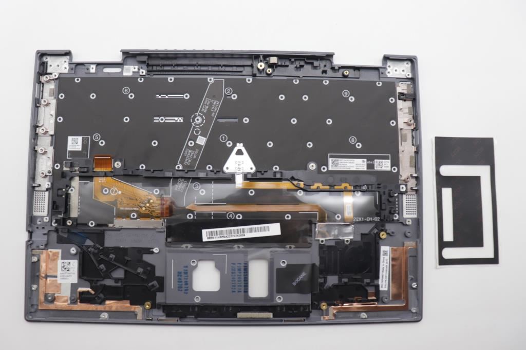 Lenovo ThinkPad X1 8th Gen Keyboard Palmrest Top Cover Turkish Grey 5M11H62504
