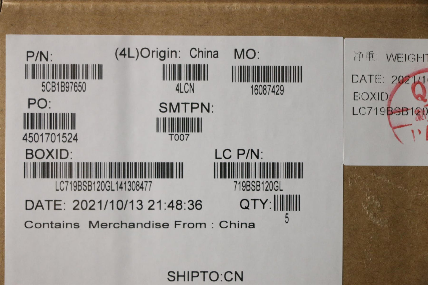 Lenovo Upper Case ASM_SPA L82H7 AB FPNBLD 5CB1B97650