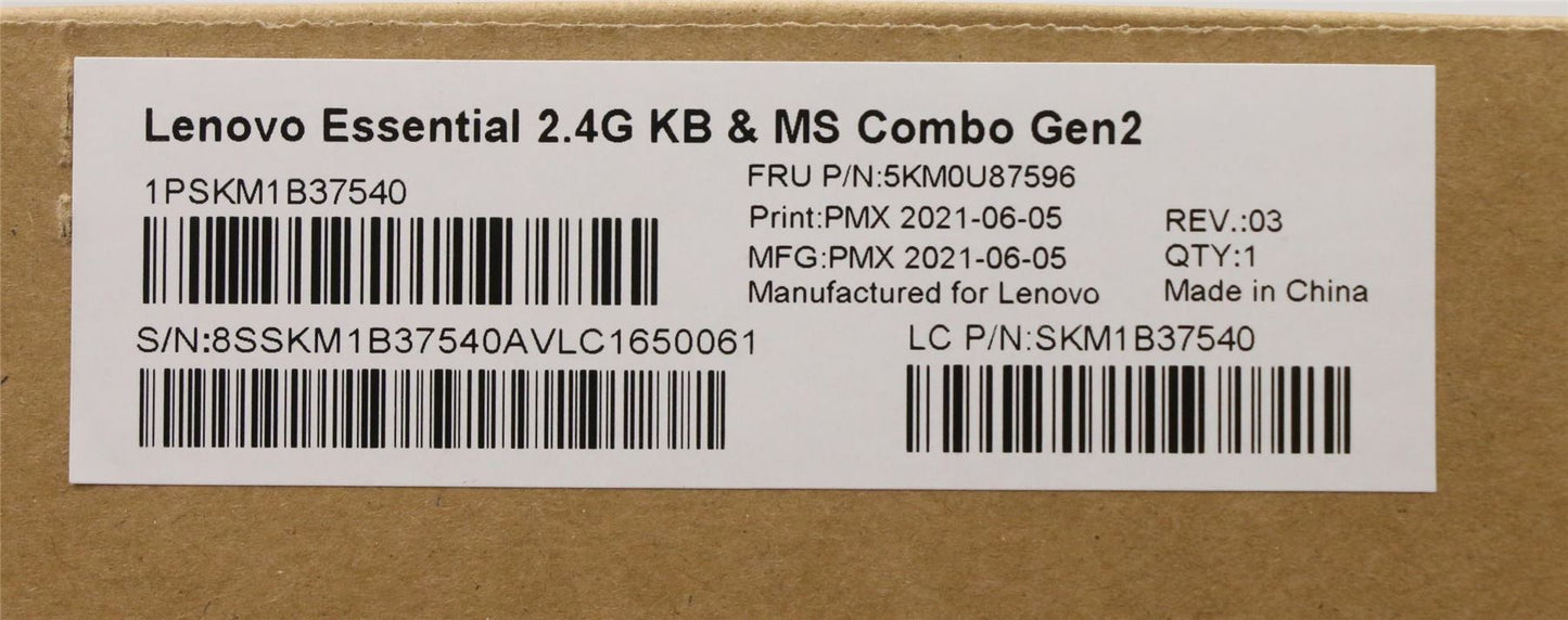 Lenovo Primax R71_G2 2.4G BKG DE 5KM0U87596
