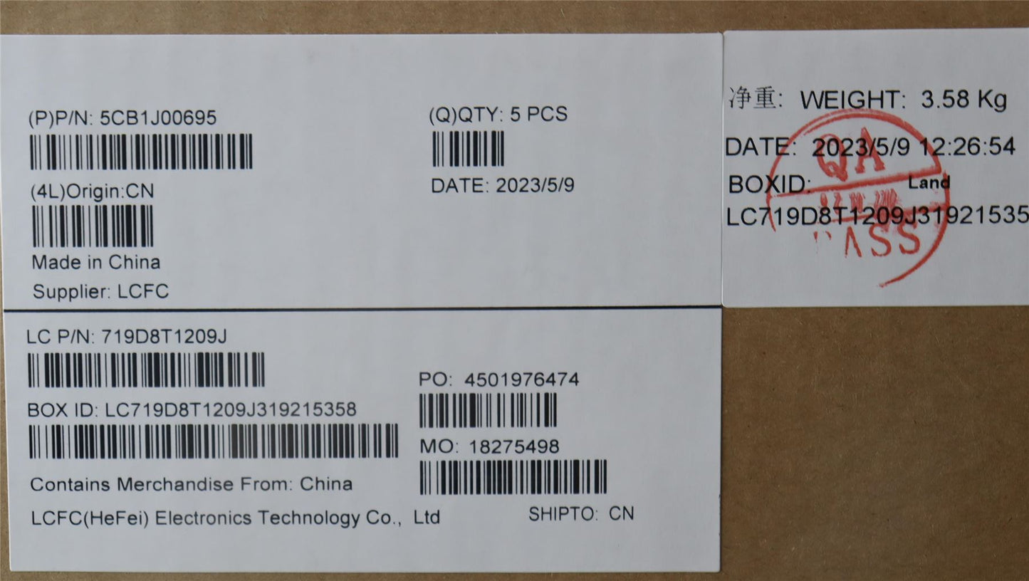 Lenovo Upper Case ASM_SPAL82SFFP_CG_NB_ML 5CB1J00695