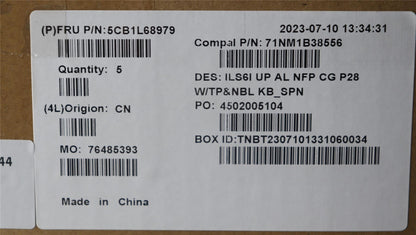 Lenovo IdeaPad 5 16IRL8 5 16IAH8 Palmrest Cover Touchpad Keyboard 5CB1L68979