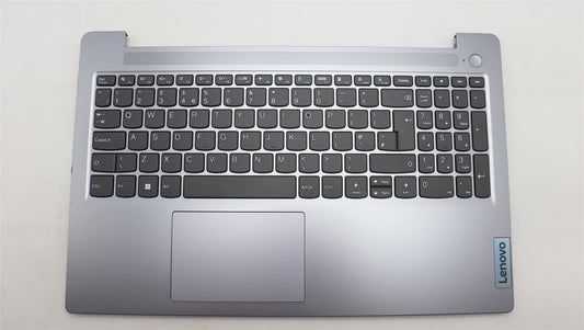 Lenovo IdeaPad 3 15AMN8 Palmrest Cover Touchpad Keyboard UK Grey 5CB1L27533