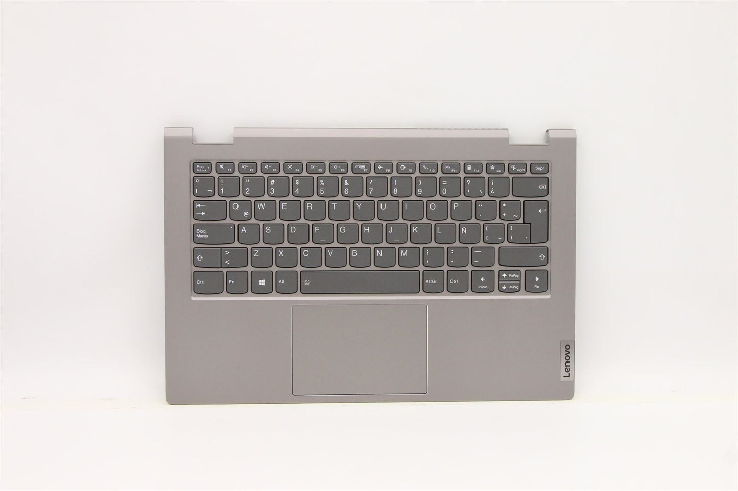 Lenovo Yoga 14s ITL Keyboard Palmrest Top Cover Latin Spanish Silver 5CB1C92766
