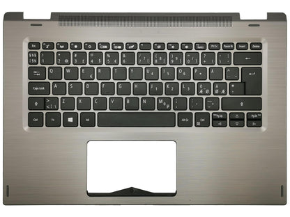 Acer Spin SP314-52 Palmrest Cover Keyboard Nordic Grey Gray 6B.H60N1.020