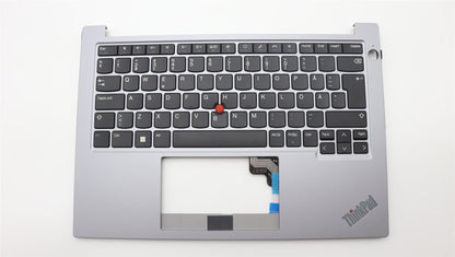 Lenovo ThinkPad E14 Gen 5 Keyboard Palmrest Top Cover Arctic Grey 5M11L92439