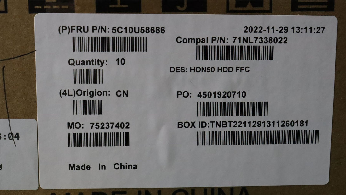 Lenovo ThinkCentre 50a 24 Gen 3 50a 24 Gen 4 SATA Power Cable HDD 5C10U58686