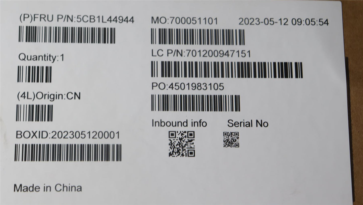 Lenovo Upper Case ASM_ENG WT 82XK 5CB1L44944