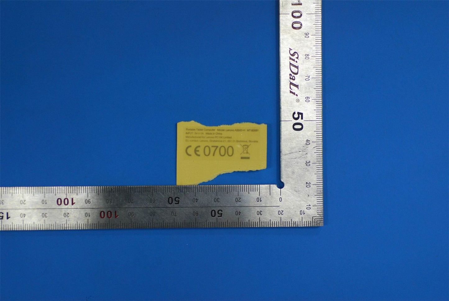 Lenovo A3500 Handset Label-3G&*70152246 CS 5L19A6MX0P