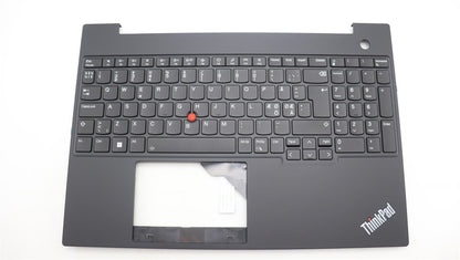 Lenovo ThinkPad E16 Gen 1 Palmrest Cover Keyboard Nordic Black 5M11J04803