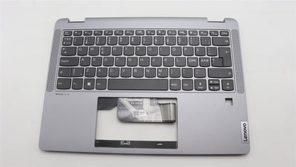Lenovo IdeaPad 5 14ABR8 Keyboard Palmrest Top Cover Nordic Artic Grey 5CB1K20835
