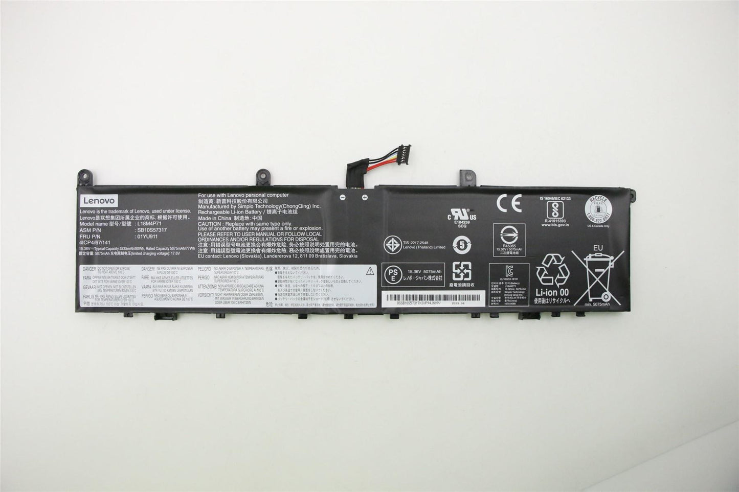 Lenovo Internal,4c,80.4Wh,LiIon,SMP 01YU911