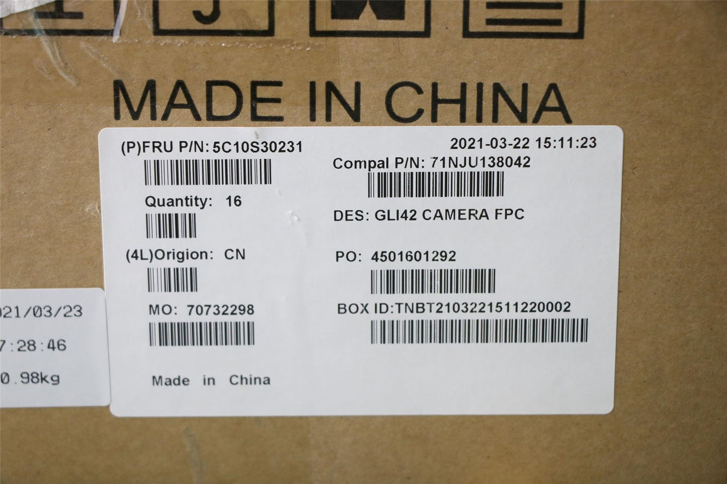 Lenovo Pro 5 Pro-14ITL6 5 Pro-14ACN6 Cable Webcam Camera 5C10S30231